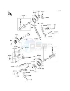 KRF 750 J [TERYX 750 FI 4X4 LE] (J9FA) J9FA drawing CAMSHAFT-- S- -_TENSIONER