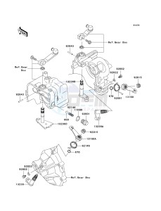 KAF 620 J [MULE 3010 TRANS4X4] (J6J-J8F) J6F drawing GEAR CHANGE MECHANISM