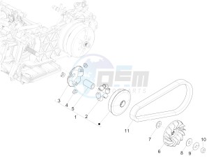 Medley 125 4T ie ABS E4 (EMEA) drawing Driving pulley