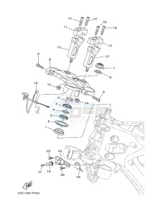 MT09TRA MT-09TRA TRACER 900 (2SC9 2SCA) drawing STEERING