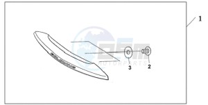 GL18009 BR / AB - (BR / AB) drawing TRUNK HANDLE