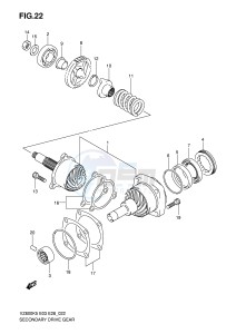 VZ800 (E3-E28) MARAUDER drawing SECONDARY DRIVE GEAR