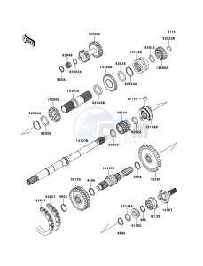 MULE 4010 DIESEL 4x4 KAF950FBF EU drawing Transmission