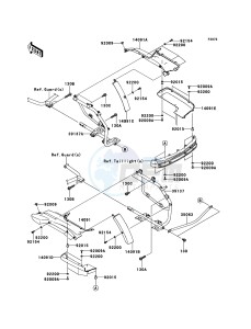 VN1700_VOYAGER_ABS VN1700BCF GB XX (EU ME A(FRICA) drawing Saddlebags(Side Bag Bracket)