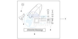 CBR1000RR9 Australia - (U / PSW) drawing HUGGER CANDY TAHTIAN BLUE