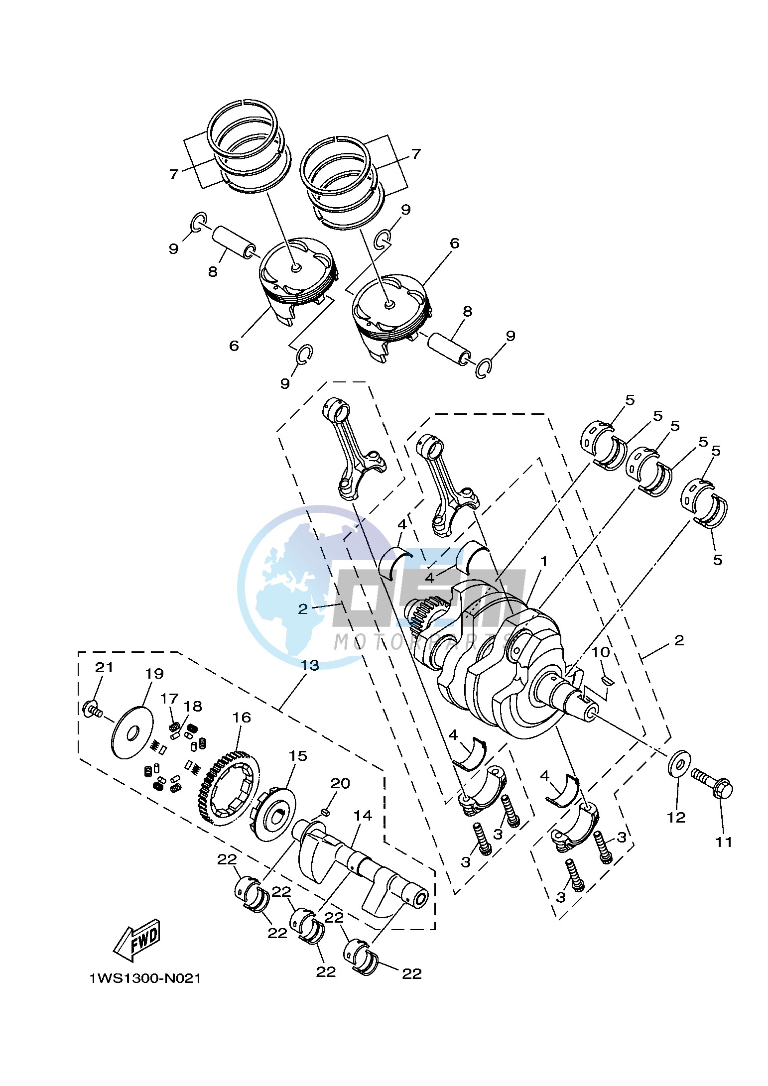 CRANKSHAFT & PISTON