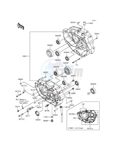 KLX250 KLX250SEF XX (EU ME A(FRICA) drawing Crankcase