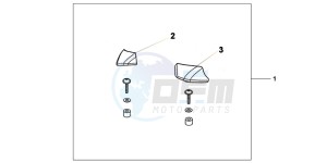 XL1000VB drawing PILLION ARMREST SET