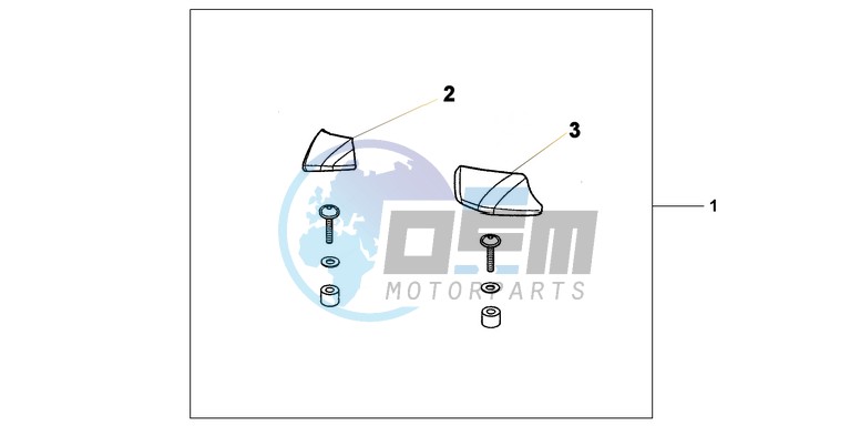 PILLION ARMREST SET