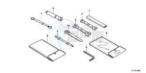 CBR125RTD CBR125RT UK - (E) drawing TOOL