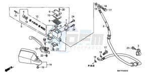 XL1000VA9 Europe Direct - (ED / ABS) drawing FR. BRAKE MASTER CYLINDER (XL1000VA)