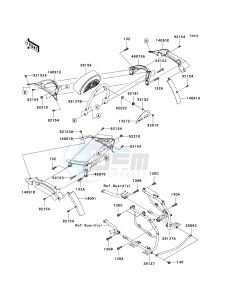 VN 1700 C [VULVAN 1700 NOMAD] (9FA) C9F drawing SADDLEBAGS-- SIDE BAG BRACKET- -