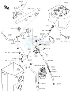 MULE SX KAF400JHF EU drawing Fuel Pump