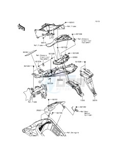 NINJA_ZX-6R ZX636EEF FR GB XX (EU ME A(FRICA) drawing Rear Fender(s)