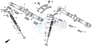 CBR1000F drawing CAMSHAFT/VALVE