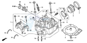 CRF450RA Europe Direct - (ED) drawing CYLINDER HEAD