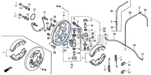 TRX350FE RANCHER 4X4 ES drawing FRONT BRAKE PANEL