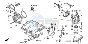 CBF600NA9 UK - (E / ABS MKH) drawing OIL PAN/OIL PUMP