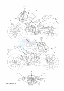 MT-125 MTN125-A (B6G3) drawing GRAPHIC & EMBLEM