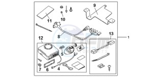 CB600FA39 France - (F / ABS CMF ST 25K) drawing KIT ALARM SYS