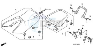 CBR125RW9 Europe Direct - (ED) drawing SEAT