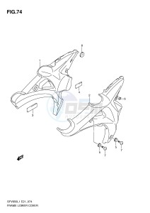 SFV650 (E21) Gladius drawing FRAME LOWER COVER