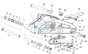 Shiver 750 USA USA drawing Swing arm