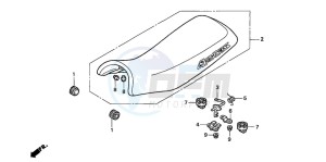 TRX300EX SPORTRAX 300EX drawing SEAT