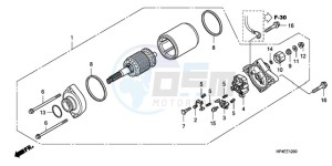 TRX420FEA Australia - (U / 2U 4WD) drawing STARTING MOTOR