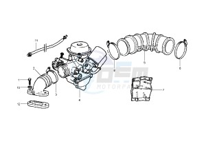 Zip 125 drawing Caburetor Assy