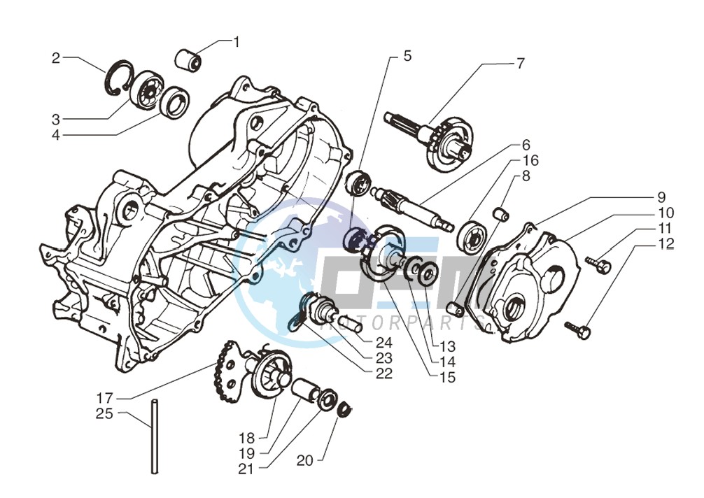 Rear wheel axle