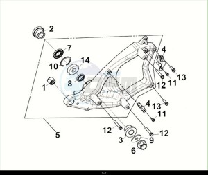 MAXSYM 400I (LZ40W1Z1-EU) (M2) drawing RR. FORK