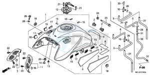 CBF1000FAC drawing FUEL TANK