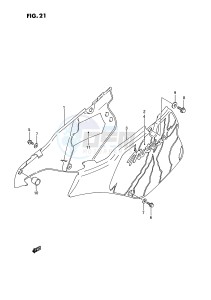 RM125 (E3) drawing FRAME COVER (MODEL N)