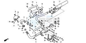 VT1100C2 drawing EXHAUST MUFFLER (VT1100C2)