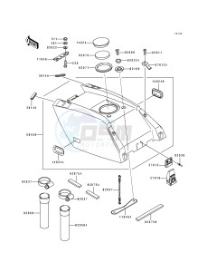 JS 650 B [650 SX] (B1-B3) [650 SX] drawing ENGINE HOOD