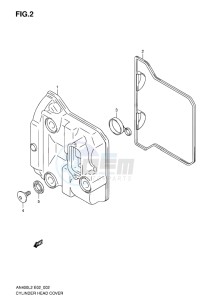 AN400Z ABS BURGMAN EU-UK drawing CYLINDER HEAD COVER