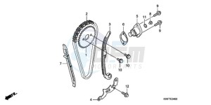 CBF125MA UK - (E) drawing CAM CHAIN/TENSIONER