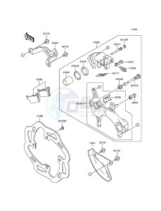 KX250F KX250ZGF EU drawing Rear Brake