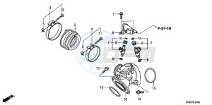 VT750SB drawing INJECTOR/ INTAKE MANIFOLD