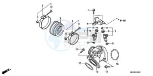 VT750CA9 Europe Direct - (ED / MME) drawing INTAKE MANIFOLD