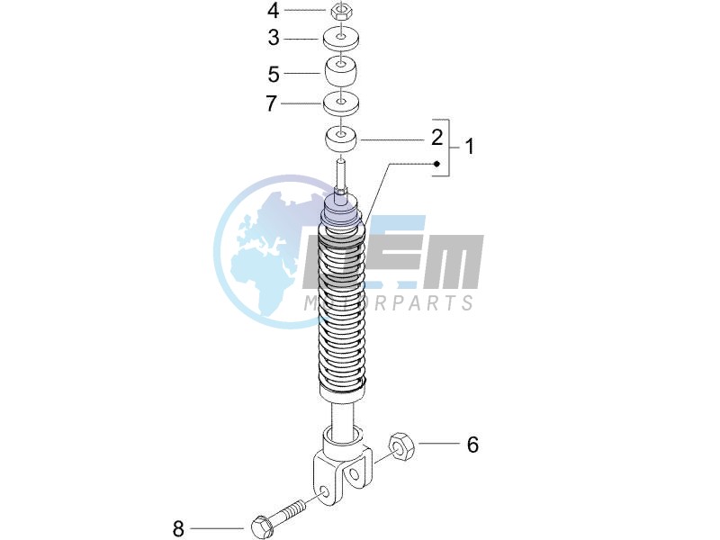 Rear suspension - Shock absorbers