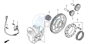 VT750C2 drawing PULSE GENERATOR/ STARTING CLUTCH