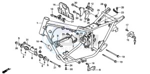 CMX250C REBEL drawing FRAME BODY