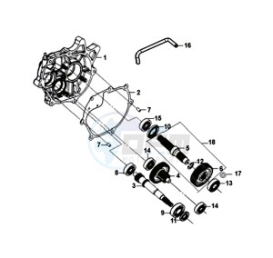 ORBIT III 125 (L8) EU EURO4 drawing DRIVESHAFTS