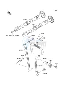 NINJA ZX-12R ZX1200-B4H FR GB GE XX (EU ME A(FRICA) drawing Camshaft(s)/Tensioner