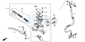 SFX50S drawing FR. BRAKE MASTER CYLINDER