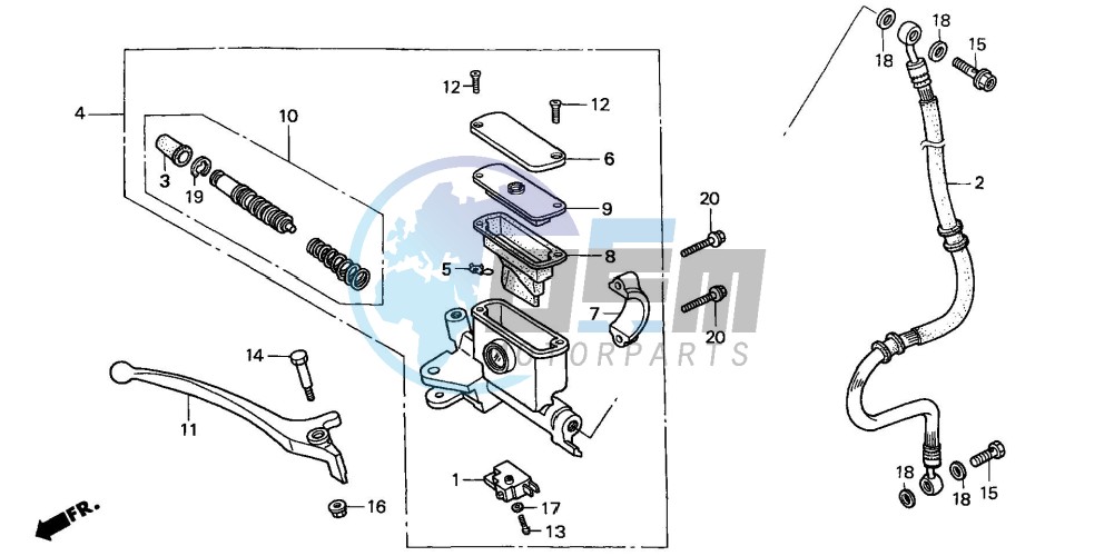 FR. BRAKE MASTER CYLINDER