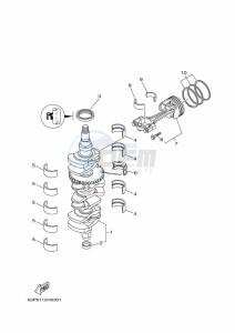 FL150AETL drawing CRANKSHAFT--PISTON