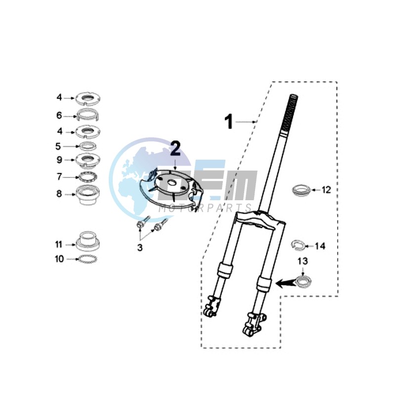 FRONT FORK / STEERINGHEAD